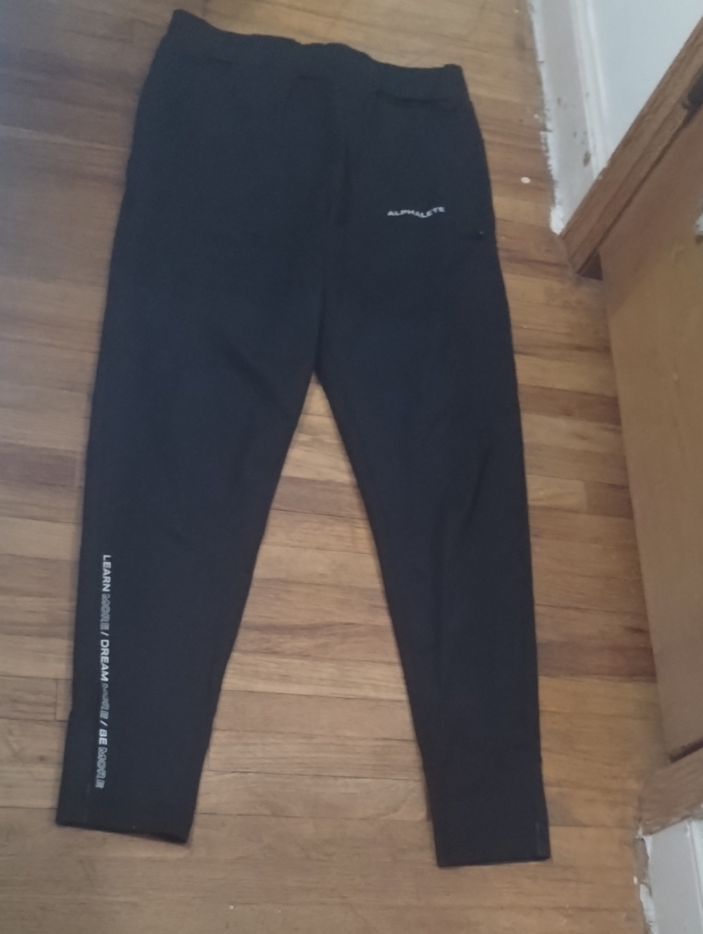 Alphalete Black Athletic Joggers with Subtle Logo